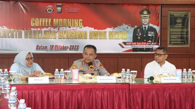 Kapolresta Barelang Coffee Morning Bersama Insan Pers di Batam, Perkuat Sinergi dan Silaturahmi